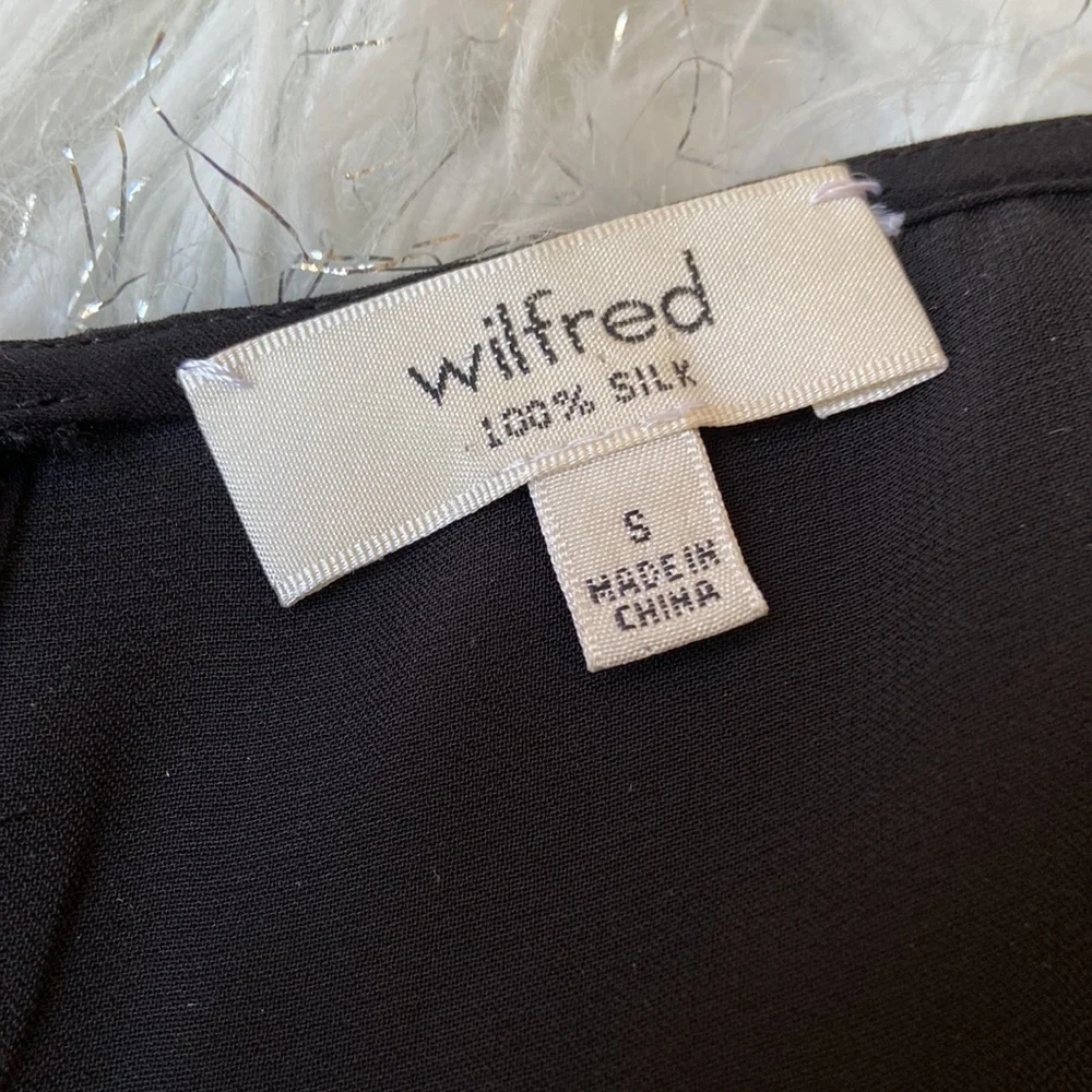 πHP!π Aritzia Wilfred 100% Silk Black Tunic Dress - Picture 3 of 9